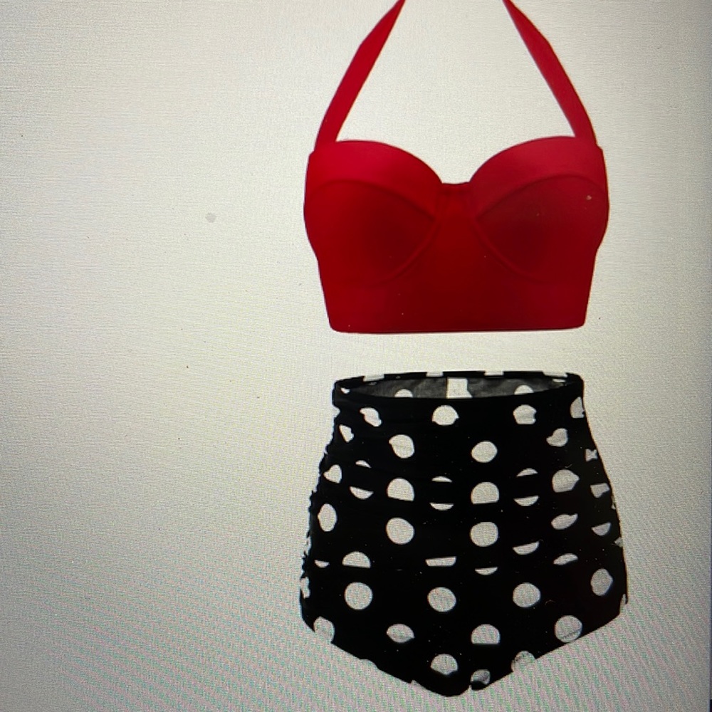 Cherry Cat premium swim suit top  size 2XL